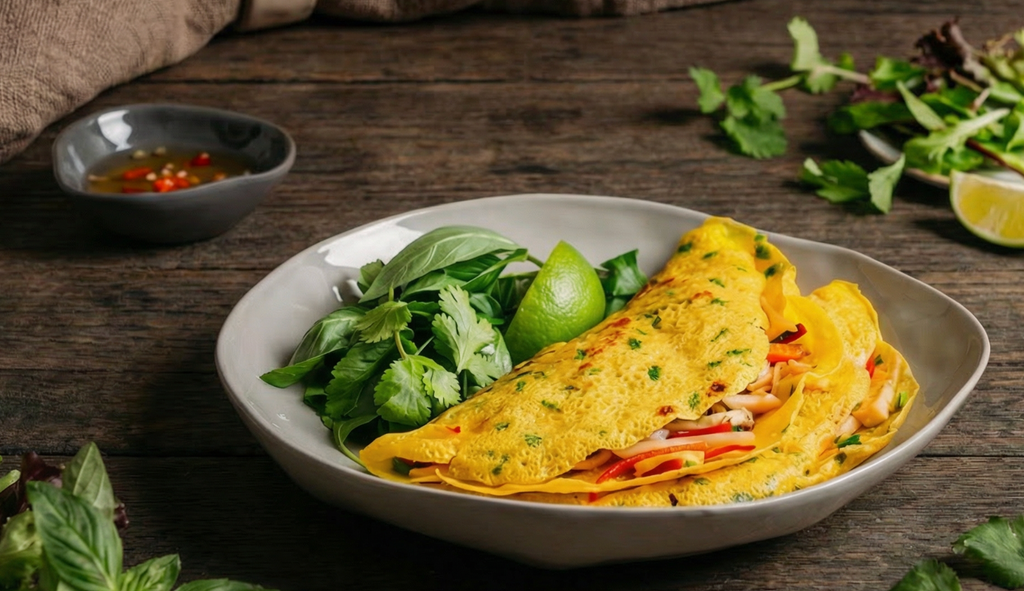 Bánh Xèo - Vietnamesische Pfannkuchen